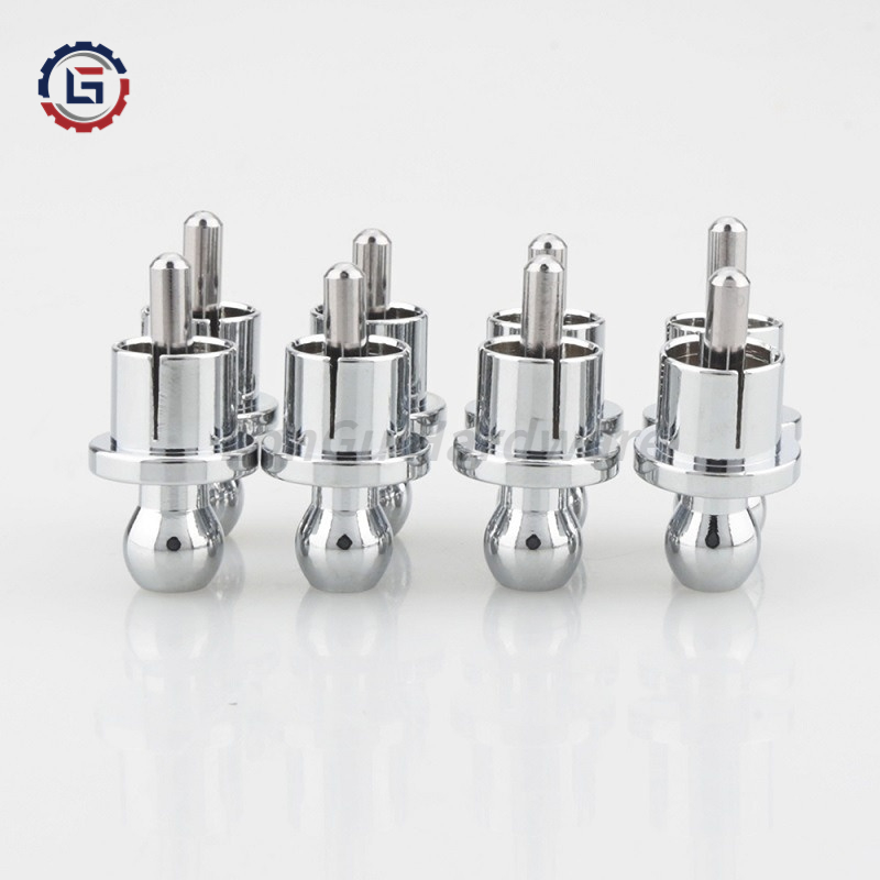 Silver Plated RCA Cap Plug Short-Circuit Socket Phono Connector 