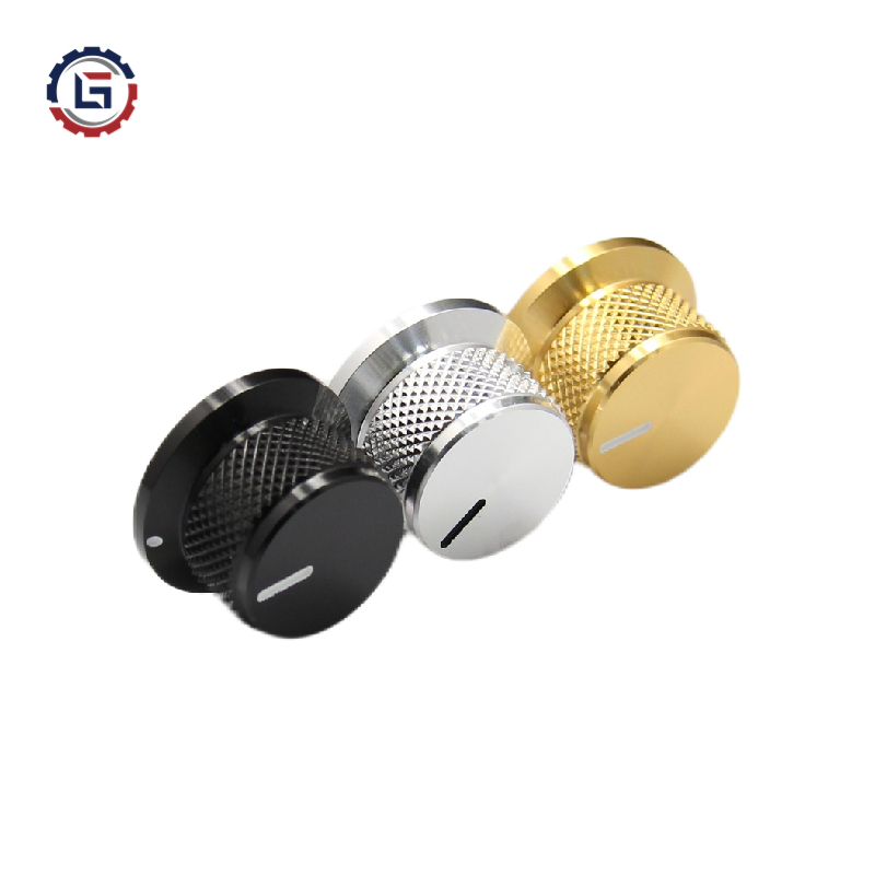 All-aluminum knurled cap type knob 24x14.5x6